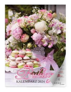 Opakowanie kalendarz 2024 Bukiety ścienny