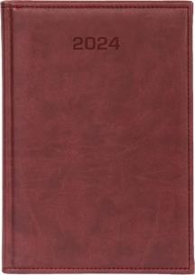 Opakowanie Kalendarz 2024 dzienny A5 Vivella bordo