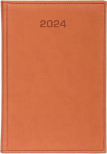 Opakowanie Kalendarz 2024 dzienny A5 Vivella jasny brąz