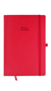 Kalendarz 2024 flex A5 dzienny V4 czerwony. Wydawca: AVANTI. Multiszop.pl Opakowanie Kalendarz 2024 flex A5 dzienny V4 czerwony