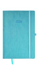 Kalendarz 2024 flex z gumką A5 tygodniowy V1 niebieski. Wydawca: AVANTI. Multiszop.pl Opakowanie Kalendarz 2024 flex z gumką A5 tygodniowy V1 niebieski