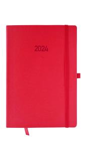 Kalendarz 2024 flex z gumką A5 tygodniowy V4 czerwony. Wydawca: AVANTI. Multiszop.pl Opakowanie Kalendarz 2024 flex z gumką A5 tygodniowy V4 czerwony
