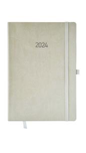 Kalendarz 2024 flex z gumką A5 tygodniowy V6 szary. Wydawca: AVANTI. Multiszop.pl Opakowanie Kalendarz 2024 flex z gumką A5 tygodniowy V6 szary