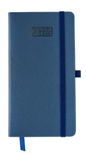 Opakowanie Kalendarz 2024 flex z gumką Dl Tygodniowy niebieski V1