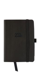 Opakowanie Kalendarz 2024 flex z gumką kieszonkowy V3 czarny