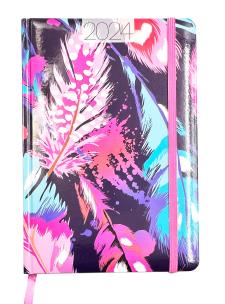 Kalendarz 2024 foto lux z gumką A5 tygodniowy  V4. Wydawca: AVANTI. Multiszop.pl Opakowanie Kalendarz 2024 foto lux z gumką A5 tygodniowy  V4