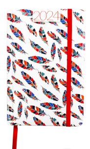 Kalendarz 2024 foto lux z gumką B6 dzienny V1. Wydawca: AVANTI. Multiszop.pl Opakowanie Kalendarz 2024 foto lux z gumką B6 dzienny V1