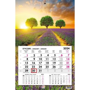 Opakowanie Kalendarz 2024 jednodzielny gł. płaska Prowansja