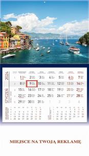 Okładka książki Kalendarz 2024 jednodzielny Morze