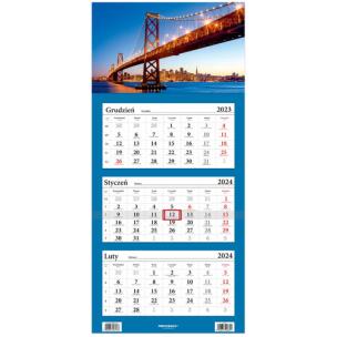 Opakowanie Kalendarz 2024 LUX Trójdzielny Most