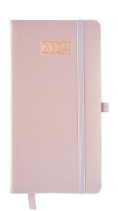 Opakowanie Kalendarz 2024 lux z gumką Dl tygodniowy V8 różowy