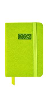 Opakowanie Kalendarz 2024 lux z gumką kieszonkowy V1 zielony