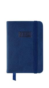 Opakowanie Kalendarz 2024 lux z gumką kieszonkowy  V5 granatowy