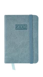 Opakowanie Kalendarz 2024 lux z gumką kieszonkowy V7 niebieski