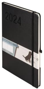 Okładka książki Kalendarz 2024 Minimalizm B5 czarny TNS