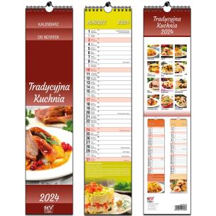 Opakowanie Kalendarz 2024 paskowy 13 planszowy Kuchnia