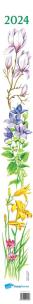 Opakowanie Kalendarz 2024 paskowy Kwiaty