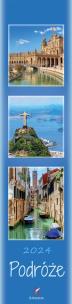 Opakowanie Kalendarz 2024 paskowy Podróże