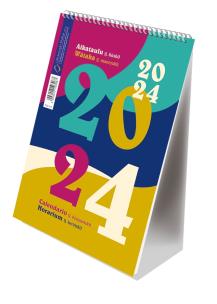 Opakowanie Kalendarz 2024 pionowy B6 ze spiralką kolory