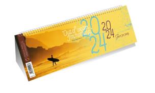 Opakowanie Kalendarz 2024 poziomy ze spiralką surfer