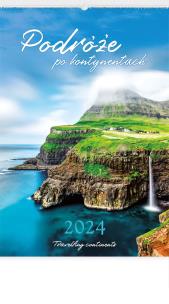 Opakowanie Kalendarz 2024 Reklamowy Podróże po kontynentach