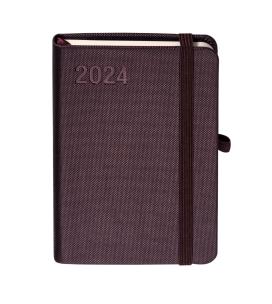 Okładka książki Kalendarz 2024 Rubi A6 brąz TDW