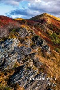 Okładka książki Kalendarz 2024 Ścienny dwustronny Polskie góry