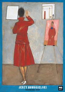 Okładka książki Kalendarz 2024 ścienny Jerzy Nowosielski