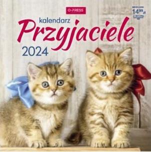 Opakowanie Kalendarz 2024 ścienny kwadrat Przyjaciele
