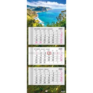 Opakowanie Kalendarz 2024 trójdzielny główka płaska Madera