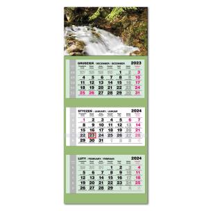 Opakowanie Kalendarz 2024 trójdzielny LUX wypukły Las