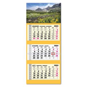 Opakowanie Kalendarz 2024 trójdzielny LUX wypukły Tatry
