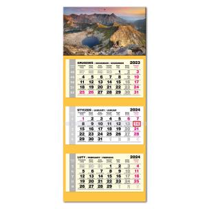 Opakowanie Kalendarz 2024 trójdzielny LUX wypukły Tatry