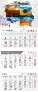 Opakowanie Kalendarz 2024 Trójdzielny Polska