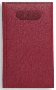 Okładka książki Kalendarz 2024 tygodniowy Print - bordowy