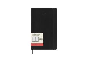 Kalendarz 2025 12M Moleskine L dzienny czarny 13x21. Wydawca: Moleskine. Multiszop.pl Opakowanie Kalendarz 2025 12M Moleskine L dzienny czarny 13x21