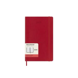 Kalendarz 2025 12M Moleskine L dzienny Scarlet Red 13x21. Wydawca: Moleskine. Multiszop.pl Opakowanie Kalendarz 2025 12M Moleskine L dzienny Scarlet Red 13x21