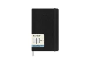 Kalendarz 2025 12M Moleskine L miesięczny czarny 13x21. Wydawca: Moleskine. Multiszop.pl Opakowanie Kalendarz 2025 12M Moleskine L miesięczny czarny 13x21