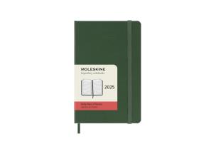 Kalendarz 2025 12M Moleskine P dzienny Myrtle Green 9x14. Wydawca: Moleskine. Multiszop.pl Opakowanie Kalendarz 2025 12M Moleskine P dzienny Myrtle Green 9x14