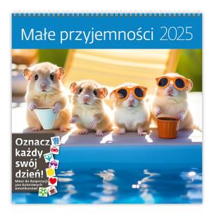 Kalendarz 2025 30x30 Małe przyjemności. Wydawca: Helma 365. Multiszop.pl Opakowanie Kalendarz 2025 30x30 Małe przyjemności