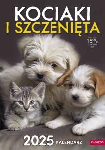 Opakowanie Kalendarz 2025 A3 Ścienny Kociaki i Szczenięta