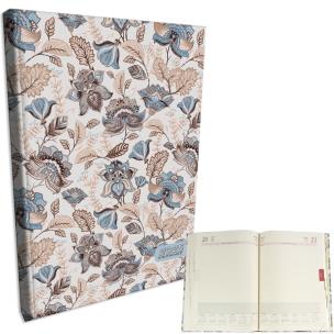 Opakowanie Kalendarz 2025 A4 dzienny sb/nd osobno Kwiaty Beż