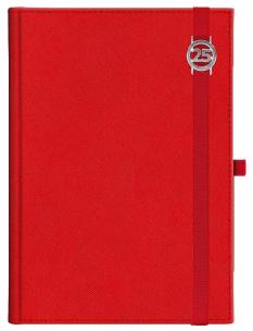 Opakowanie Kalendarz 2025 A4 tygodniowy Cross z gumką czerwo