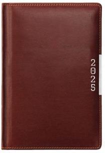 Kalendarz 2025 A4 tygodniowy vip brązowy. Wydawca: Evena. Multiszop.pl Opakowanie Kalendarz 2025 A4 tygodniowy vip brązowy