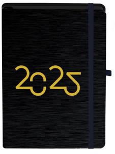 Okładka książki Kalendarz 2025 A5 Black Gold DNS