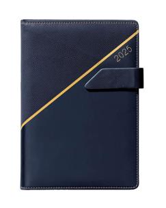 Kalendarz 2025 A5 dzienny biznesowy vip granatowy. Wydawca: Evena. Multiszop.pl Opakowanie Kalendarz 2025 A5 dzienny biznesowy vip granatowy