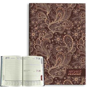 Opakowanie Kalendarz 2025 A5 dzienny Brąz krem