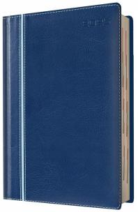 Kalendarz 2025 A5 dzienny niebieski. Wydawca: Evena. Multiszop.pl Opakowanie Kalendarz 2025 A5 dzienny niebieski