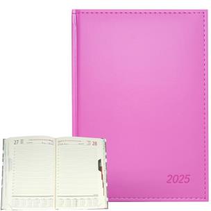 Opakowanie Kalendarz 2025 A5 dzienny sb/nd osobno Różowy