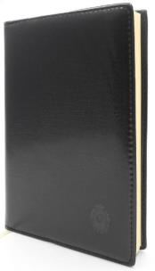 Okładka książki Kalendarz 2025 A5 Książkowy Dzienny czarny